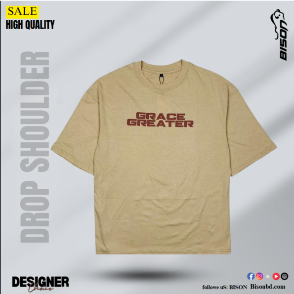 Grace Premium Drop Shoulder Khaki