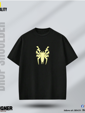 Spider Premium Drop Shoulder Black