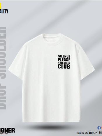 Silence Premium Drop Shoulder White