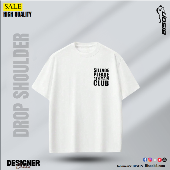 Silence Premium Drop Shoulder White