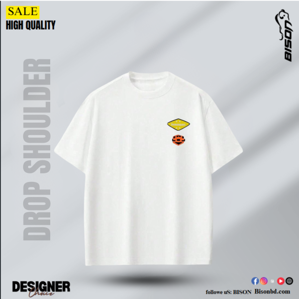 Tom And Jerry Premium Drop Shoulder White